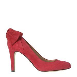 Ann Taylor Red Bow Heels "Carrie "  8.5M